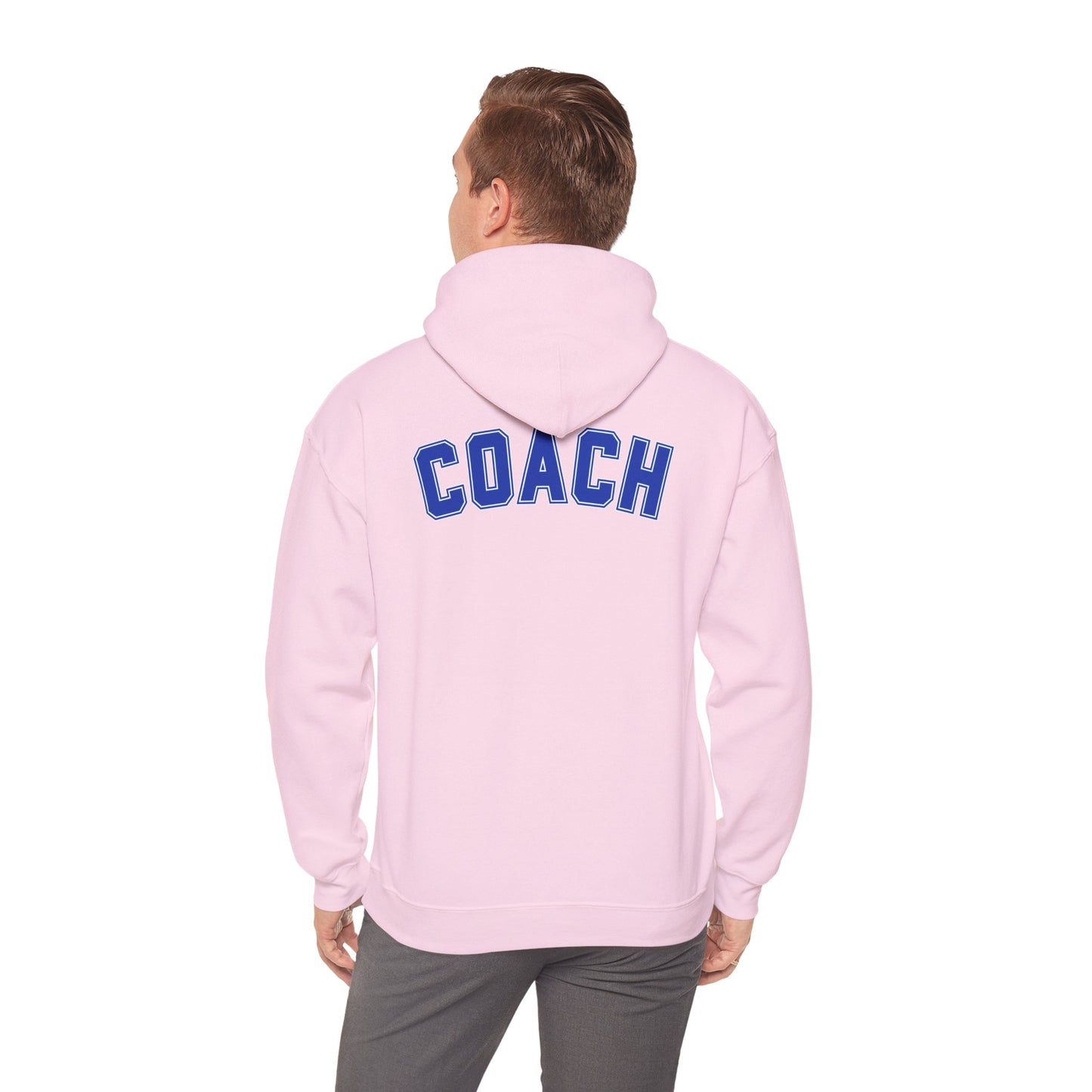 Bixby Spartans Basketball Gildan Hoodie with Back Coach Print