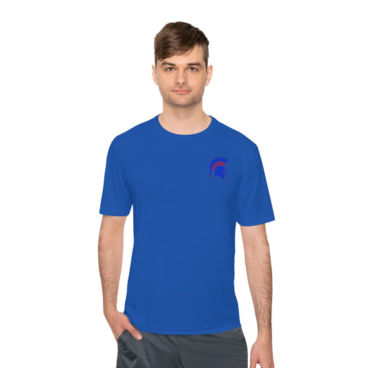 Spartan Blue Logo Adult Sport-Tek Tee