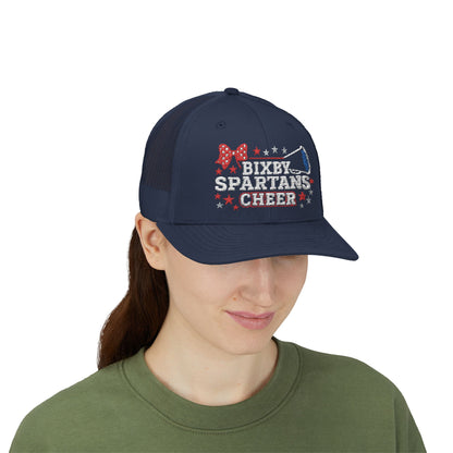 Bixby Spartans Cheer Embroidered Trucker Snapback