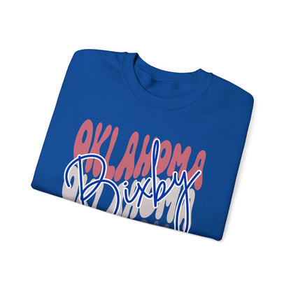 Bixby Spartans Custom City Name Oklahoma Script Sweatshirt
