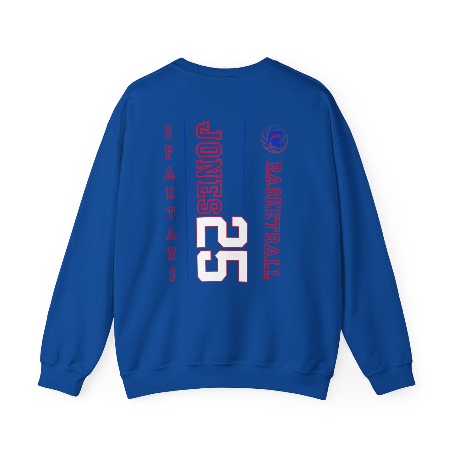 Personalized Boys Bixby Spartan Basketball Crewneck Sweatshirt