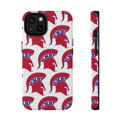 Bixby Spartan Red Logo Impact Resistant iPhone Case