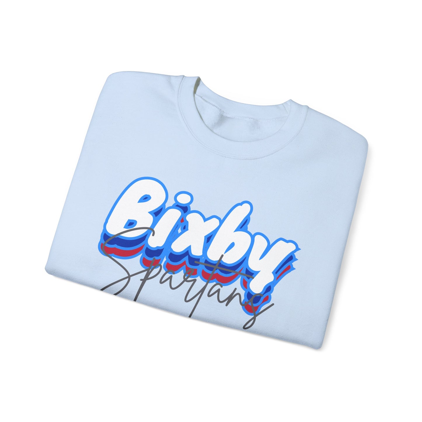 Bixby Spartan Script Logo Gildan Sweatshirt