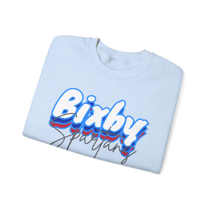 Bixby Spartan Script Logo Gildan Sweatshirt