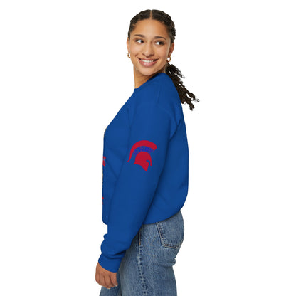Spartan Logo Valentine XO Graphic Crewneck Sweatshirt