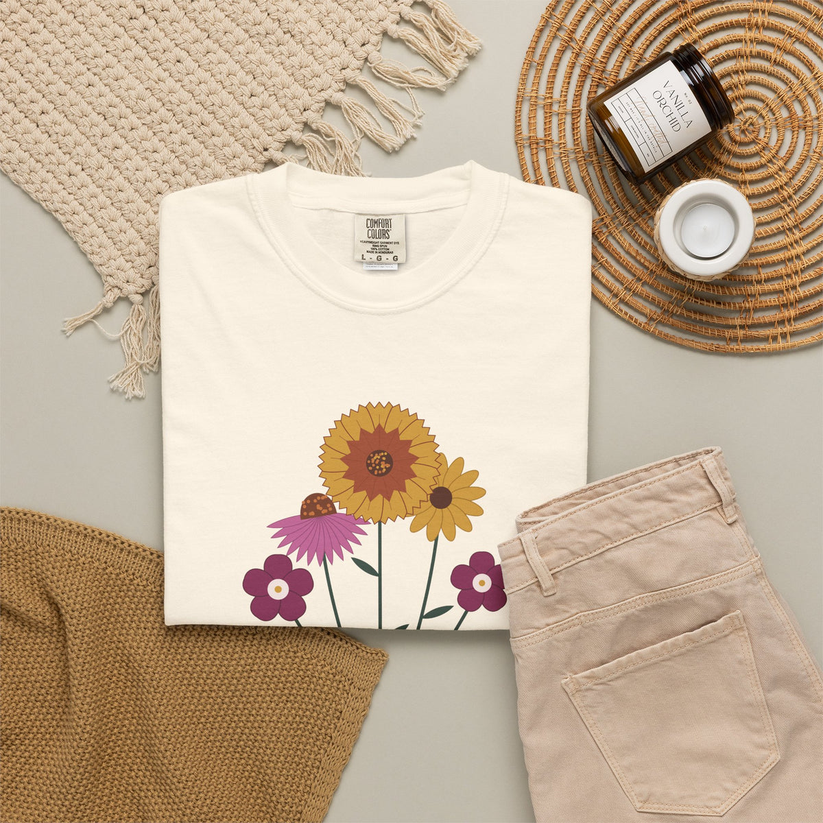 Oklahoma Grown Wildflower Tee | Comfort Colors