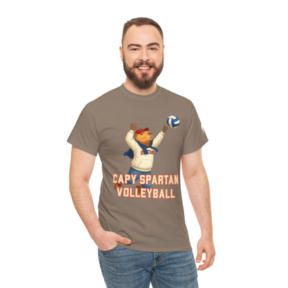 Capy Spartan Volleyball Gildan Tee