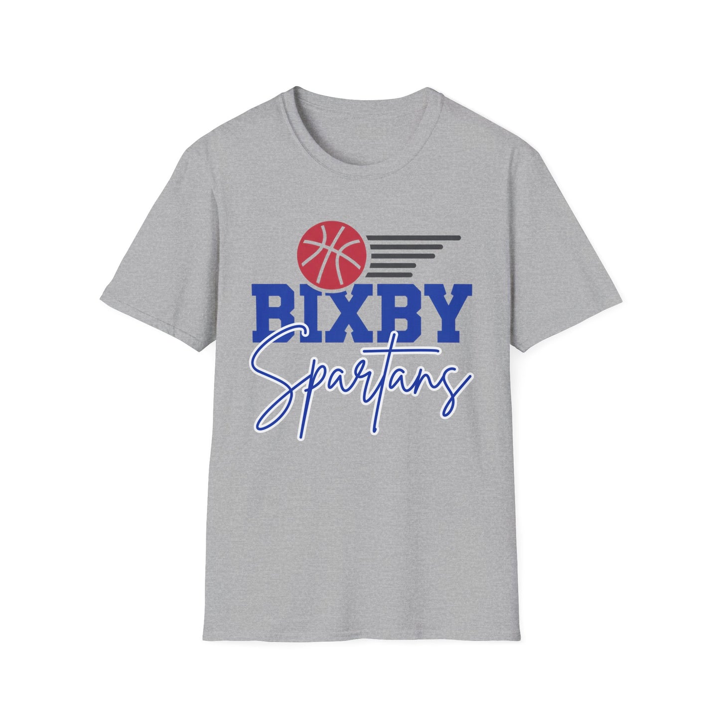 Bixby Spartans Basketball Softstyle Gildan Tee