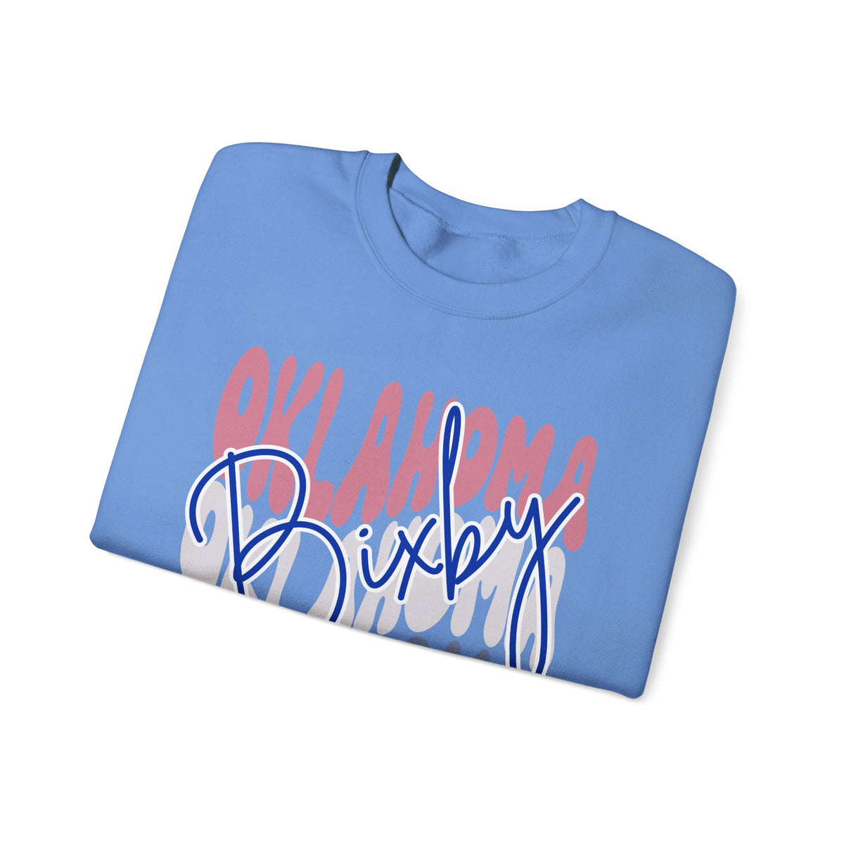 Bixby Spartans Custom City Name Oklahoma Script Sweatshirt