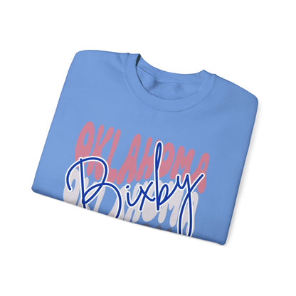 Bixby Spartans Custom City Name Oklahoma Script Sweatshirt