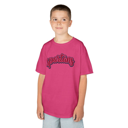Spartans Retro Script Youth Gildan Shirt