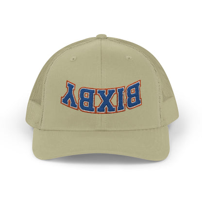 Upside-Down Embroidered Bixby Trucker Snapback