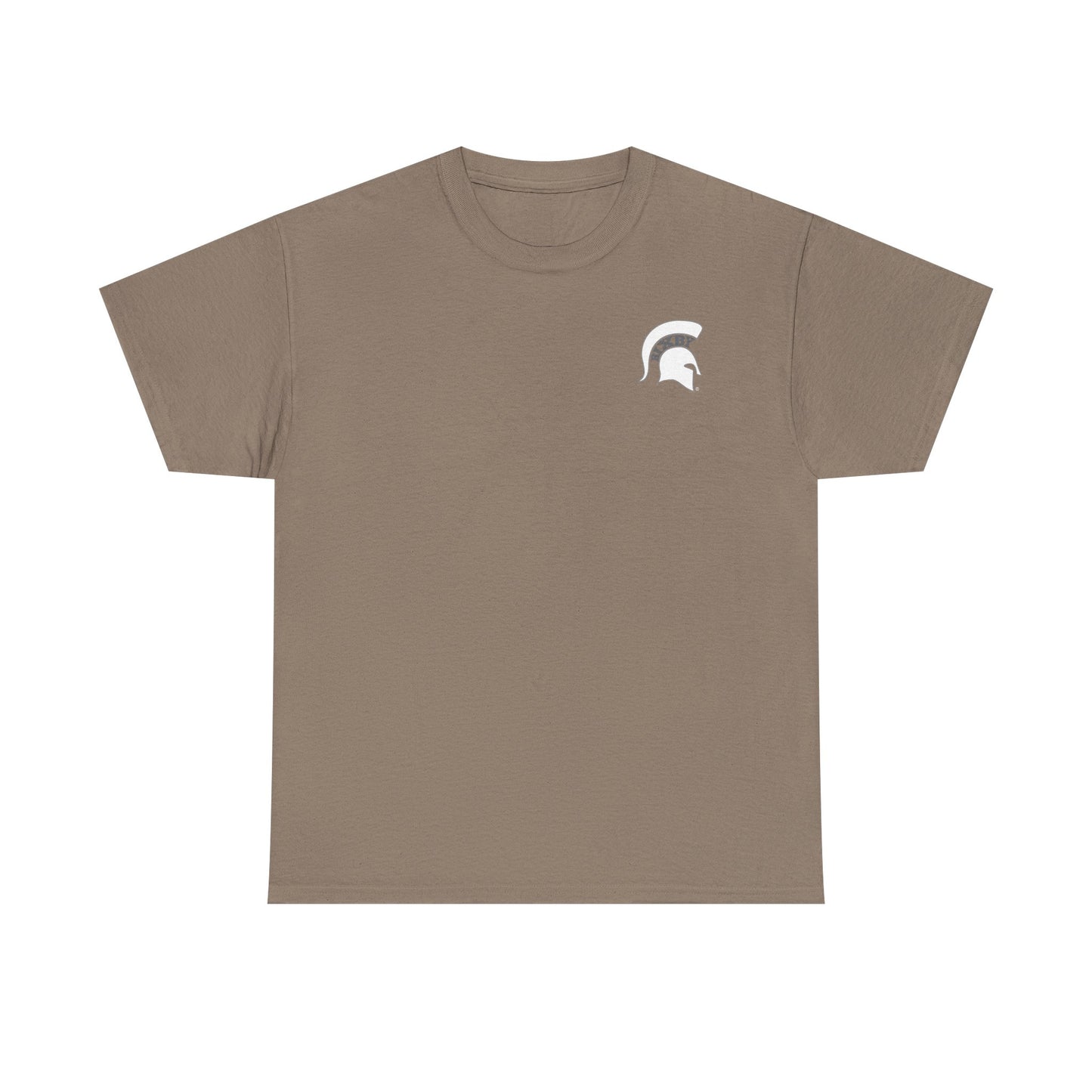 Dribble. Shoot. Score. Spartan Basketball Gildan Tee