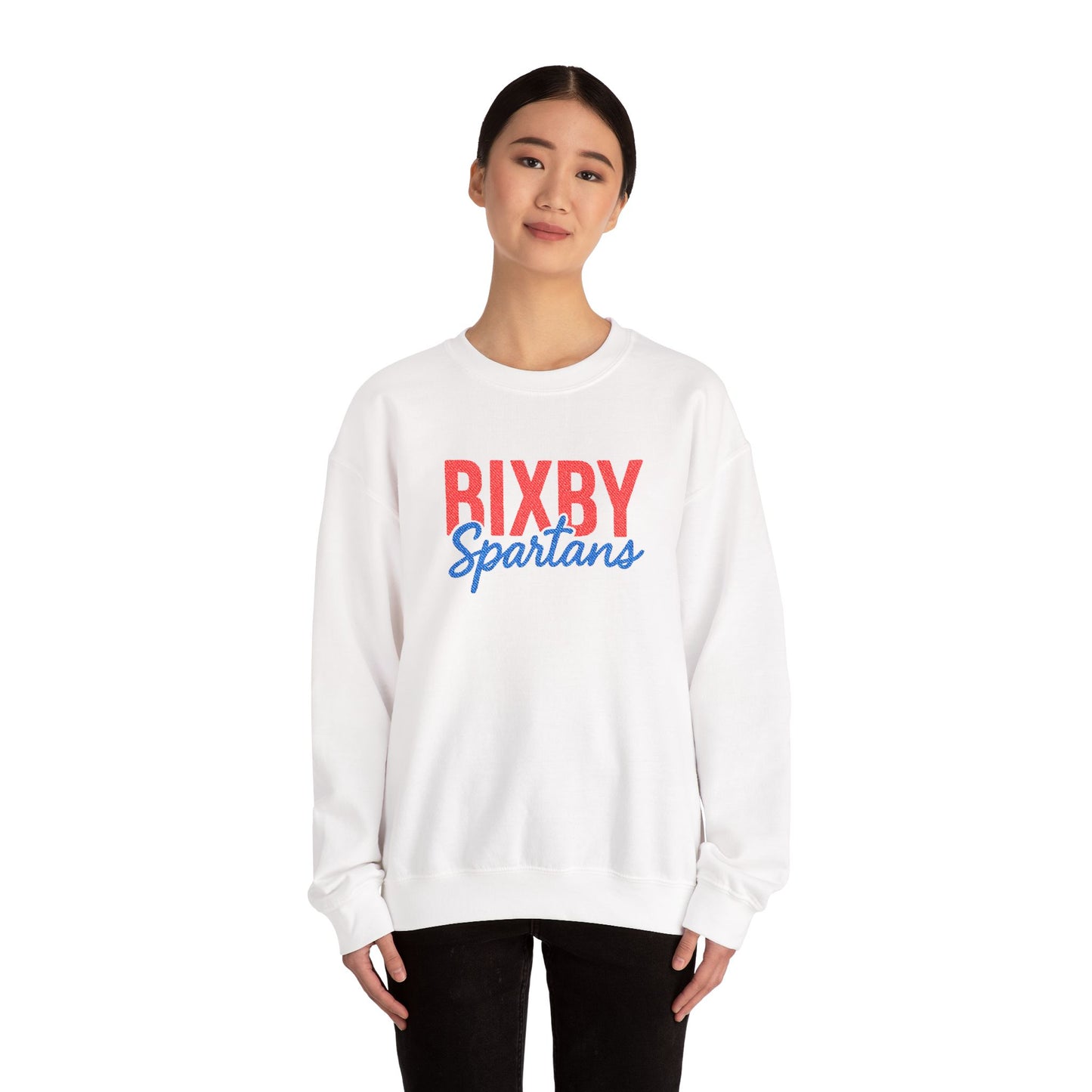 Bixby Spartans Embroidered Gildan Sweatshirt
