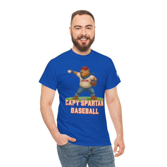 Capy Spartan Baseball Gildan Tee