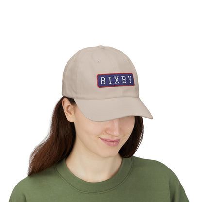 Bixby Spartans Embroidered Dad Hat, BIXBY Bar