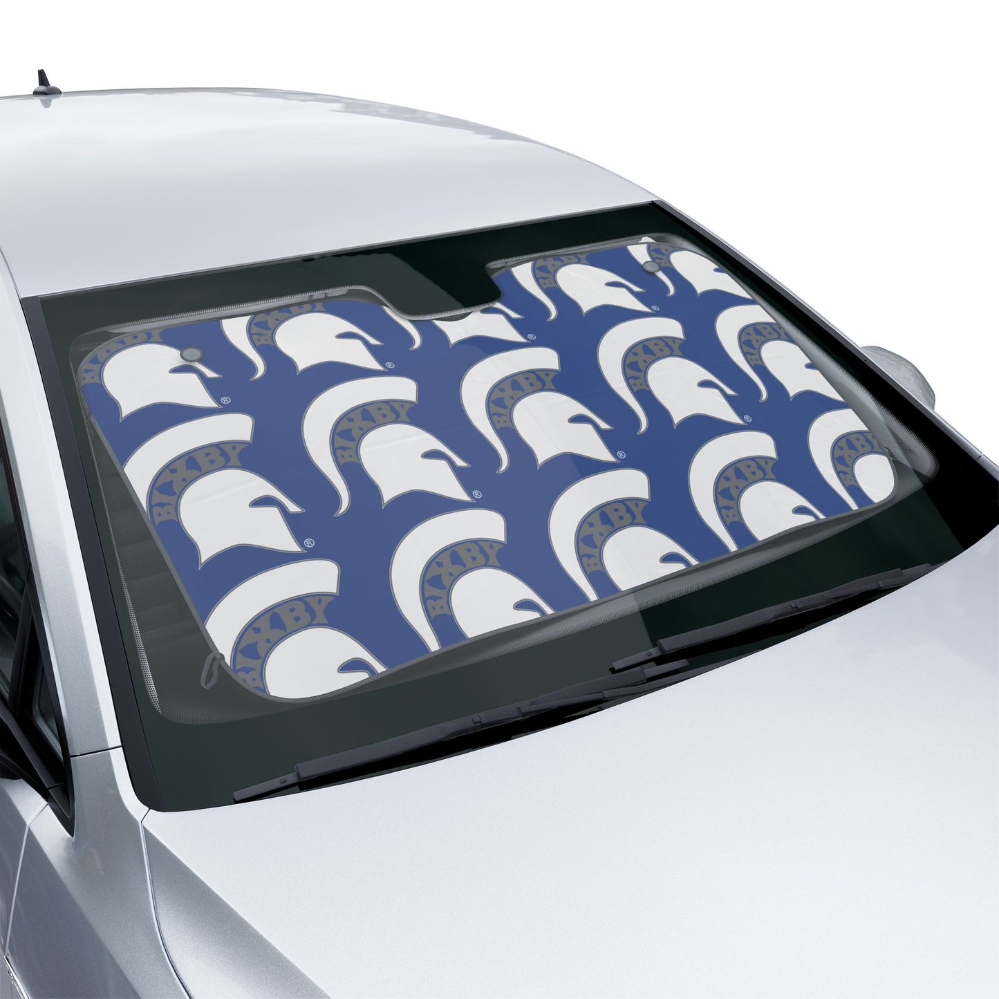 Bixby White Logo Car Sun Shade