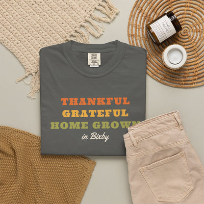 Thankful Grateful Home Grown Comfort Colors Tee