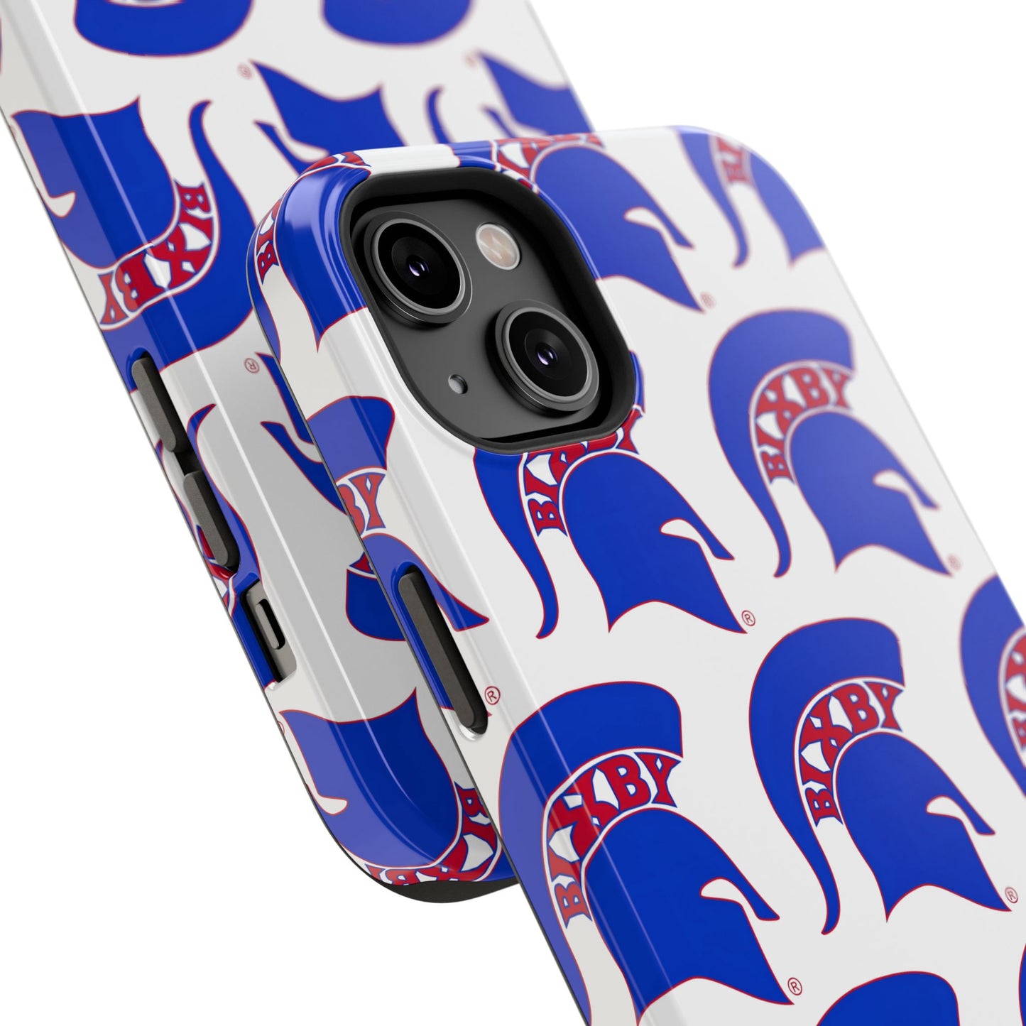 Bixby Spartan Blue Logo Impact Resistant iPhone Case