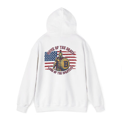 Patriotic Land of the Spartans Gildan Hoodie