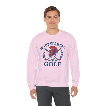 Bixby Spartan Golf Crest Gildan Sweatshirt