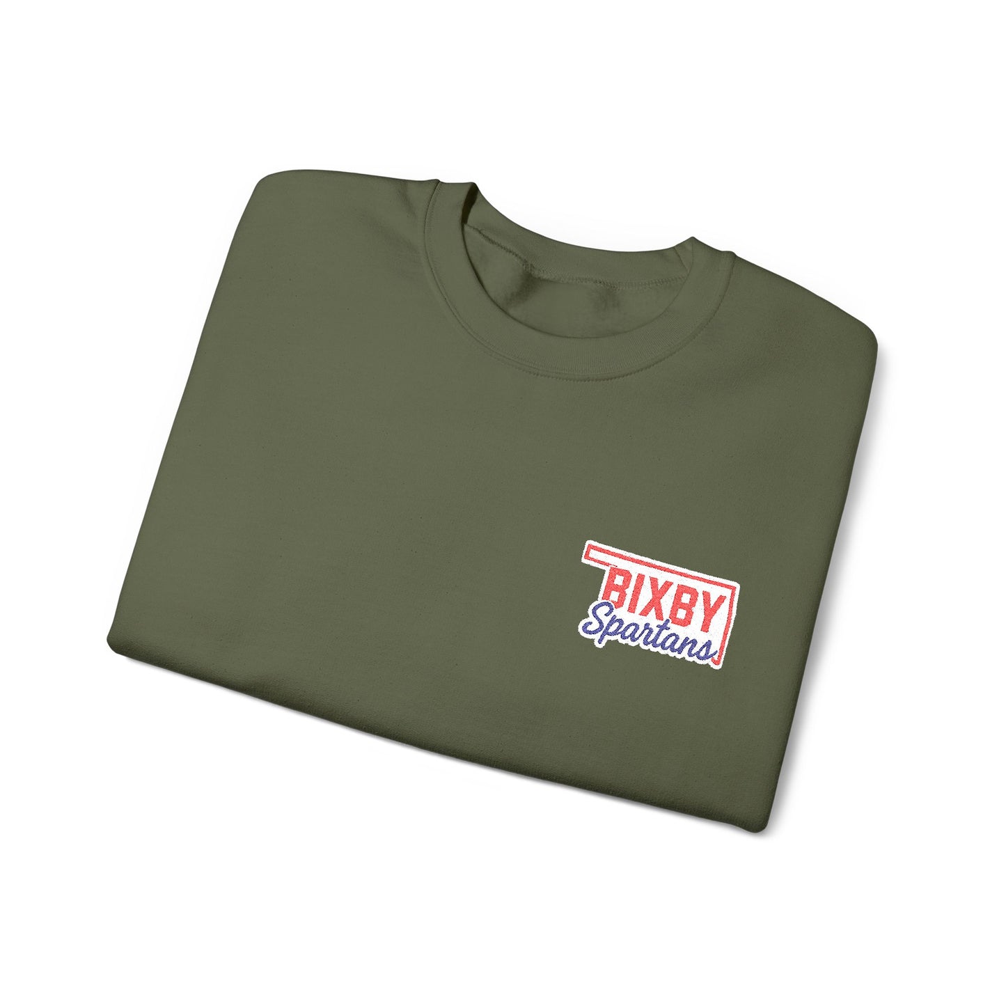 Bixby OK Spartans Embroidered Gildan Sweatshirt