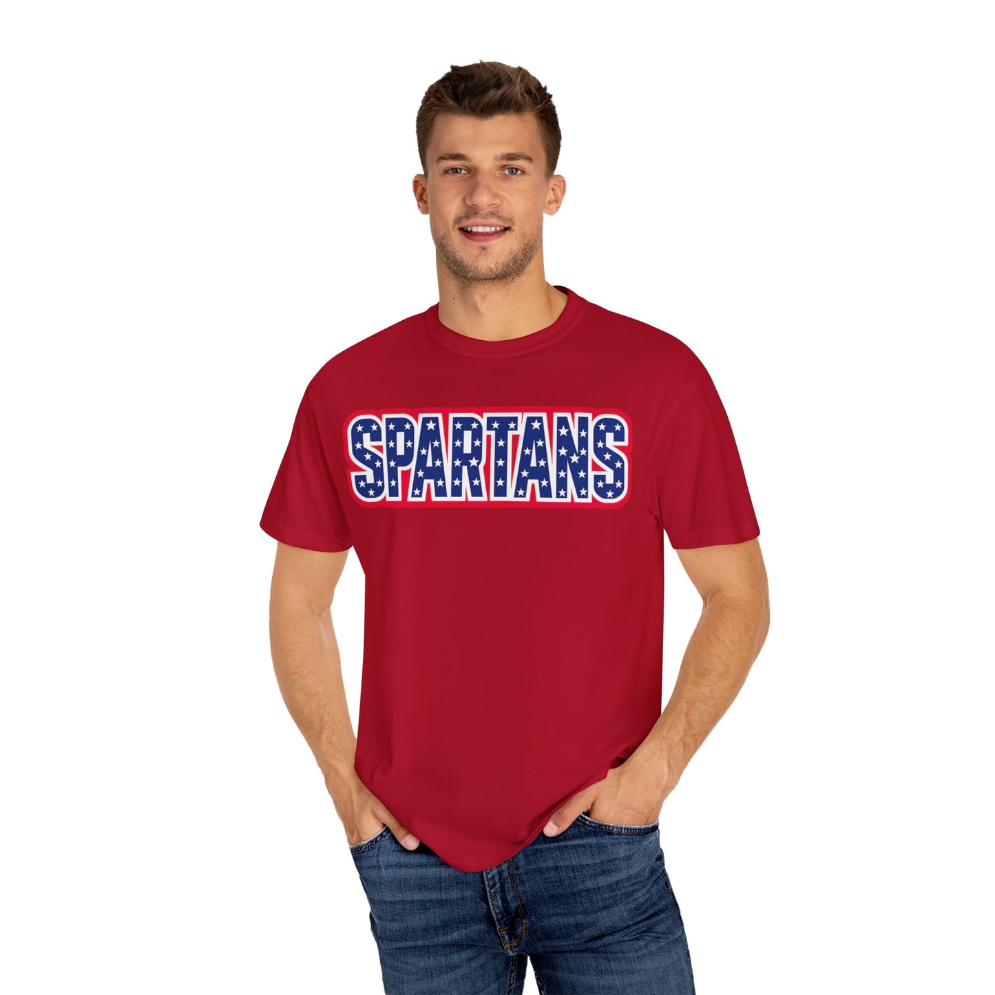 Spartans Patriotic Comfort Colors Tee