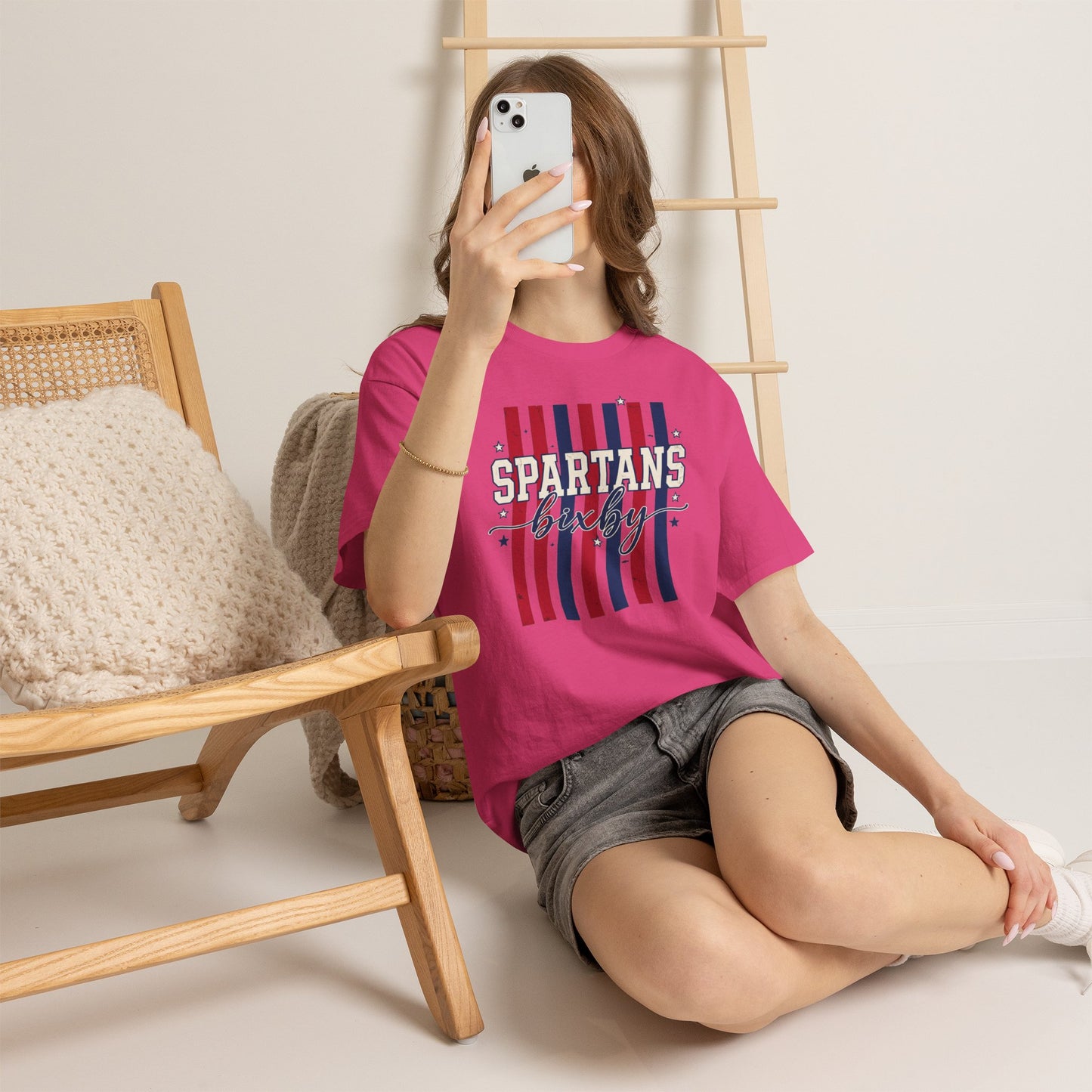 Bixby Spartan Patriotic Gildan Tee