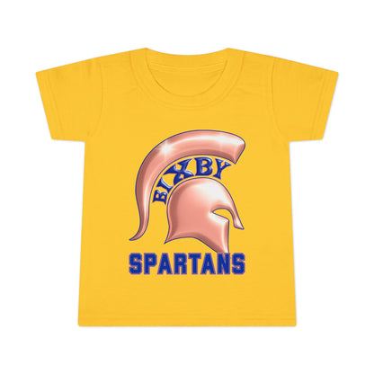 Bixby Spartans Metallic Rose Gold Toddler Tee
