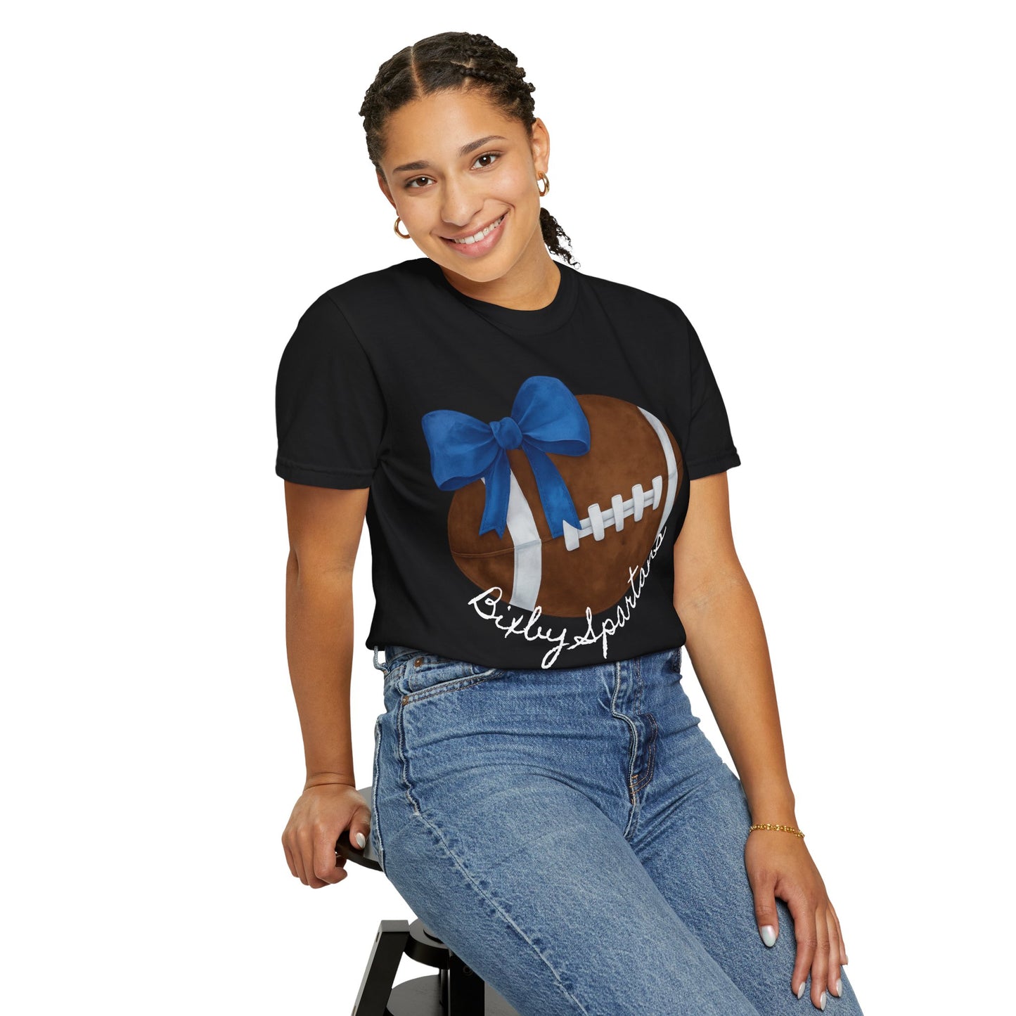 Cheer and Football Comfort Colors Tee