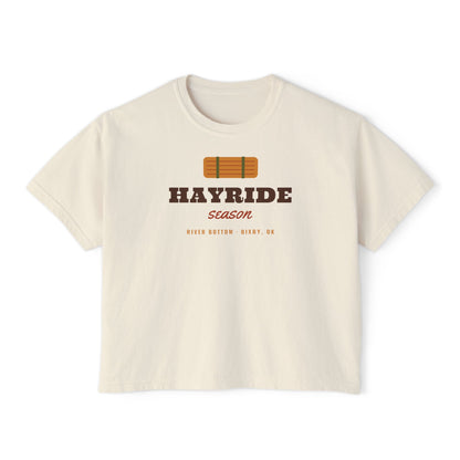 Hayride Season Boxy Comfort Colors Tee