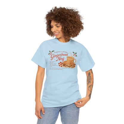 Gingerbread Nog Recipe Tee Holiday Cookie Mug Graphic