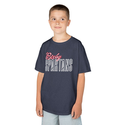 Bixby Spartans Cursive Youth Gildan Tee