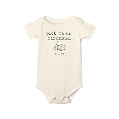 Pick Me Up, Farmhand Baby Bodysuit