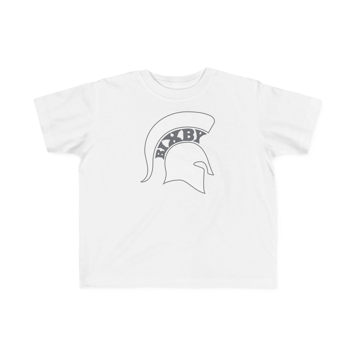 Spartan White Logo Rabbit Skins Toddler Tee