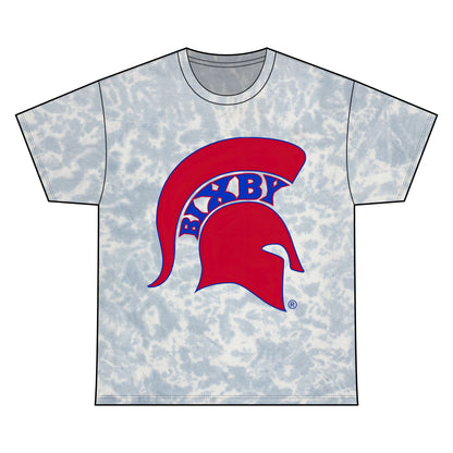 Bixby Spartan Red Logo Tie-Dye Gildan Tee