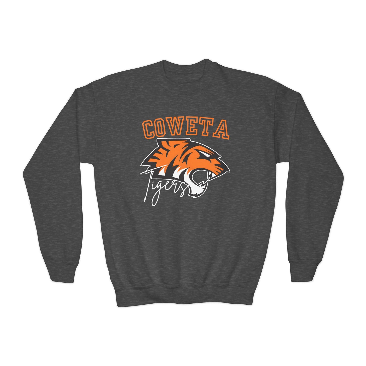 Coweta Tigers Youth Crewneck Gildan Sweatshirt