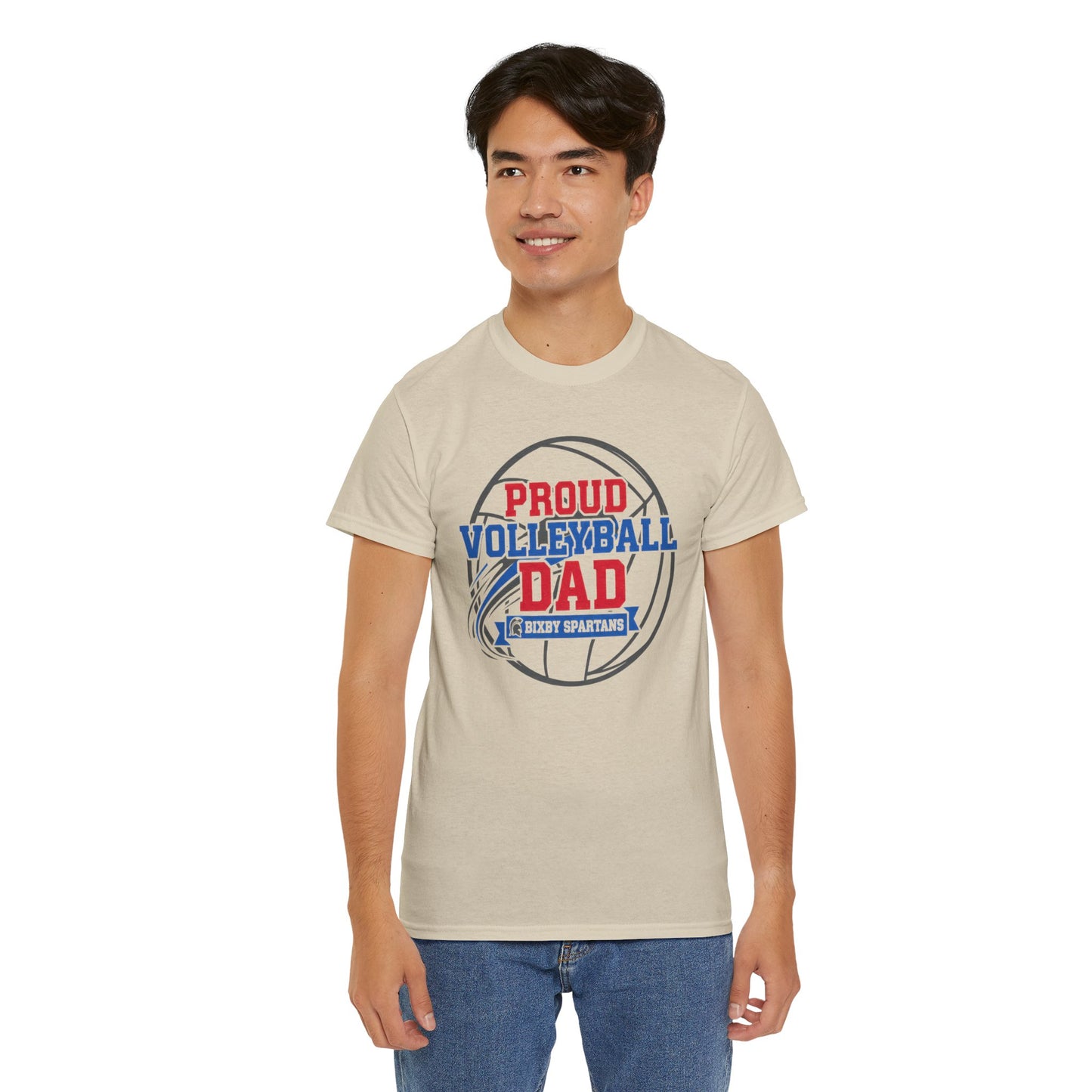 Bixby Spartan Volleyball Dad Tee