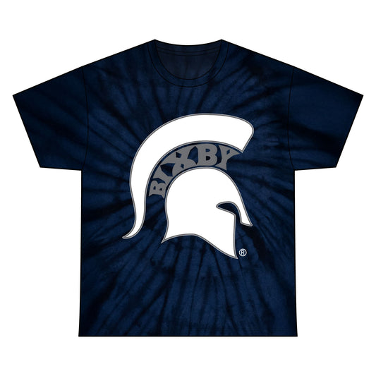 Bixby Spartan White Logo Tie-Dye Gildan Tee