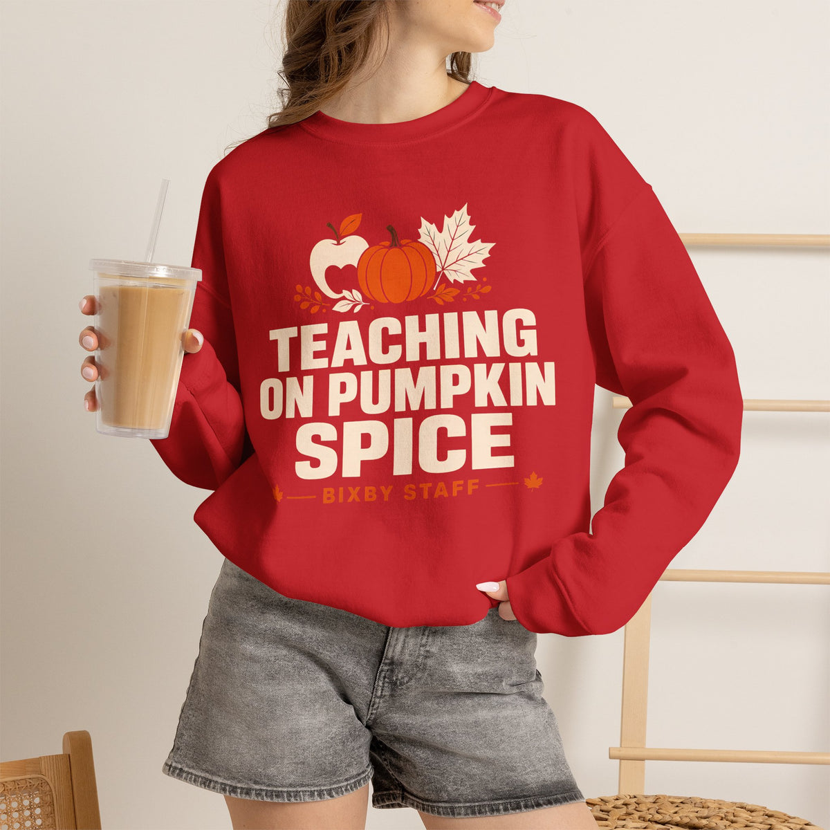 Bixby Spartans Teaching On Pumpkin Spice Bixby Sweatshirt