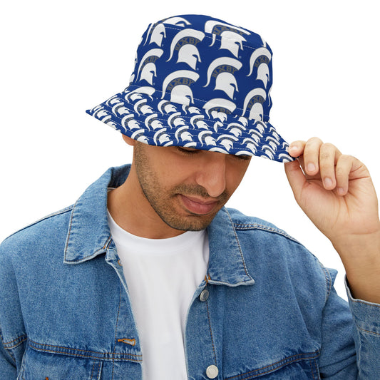 Spartan White Logo Bucket Hat