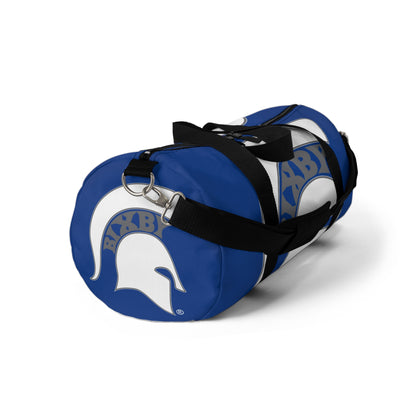 Spartan White Logo Athletic Duffel Bag