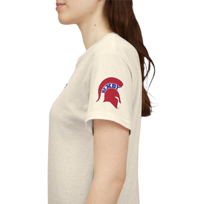 Spartan Educator Design Gildan Tee With Sleeve Logo
