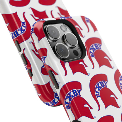 Bixby Spartan Red Logo Impact Resistant iPhone Case