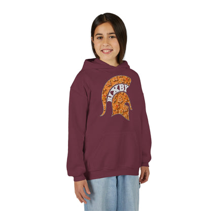 Bixby Spartan Gingerbread Helmet Youth Gildan Hoodie