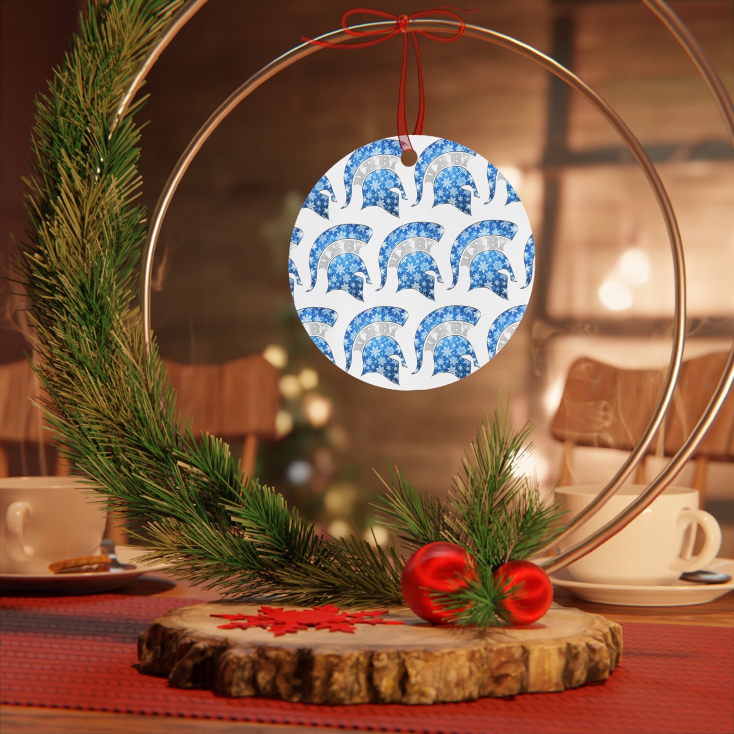 Spartan Winterfrost Metallic Christmas Tree Ornament