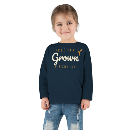 Freshly Grown in Bixby Toddler Long Sleeve Tee