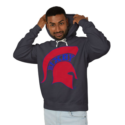 Bixby Spartan Red Logo Comfort Colors Hoodie