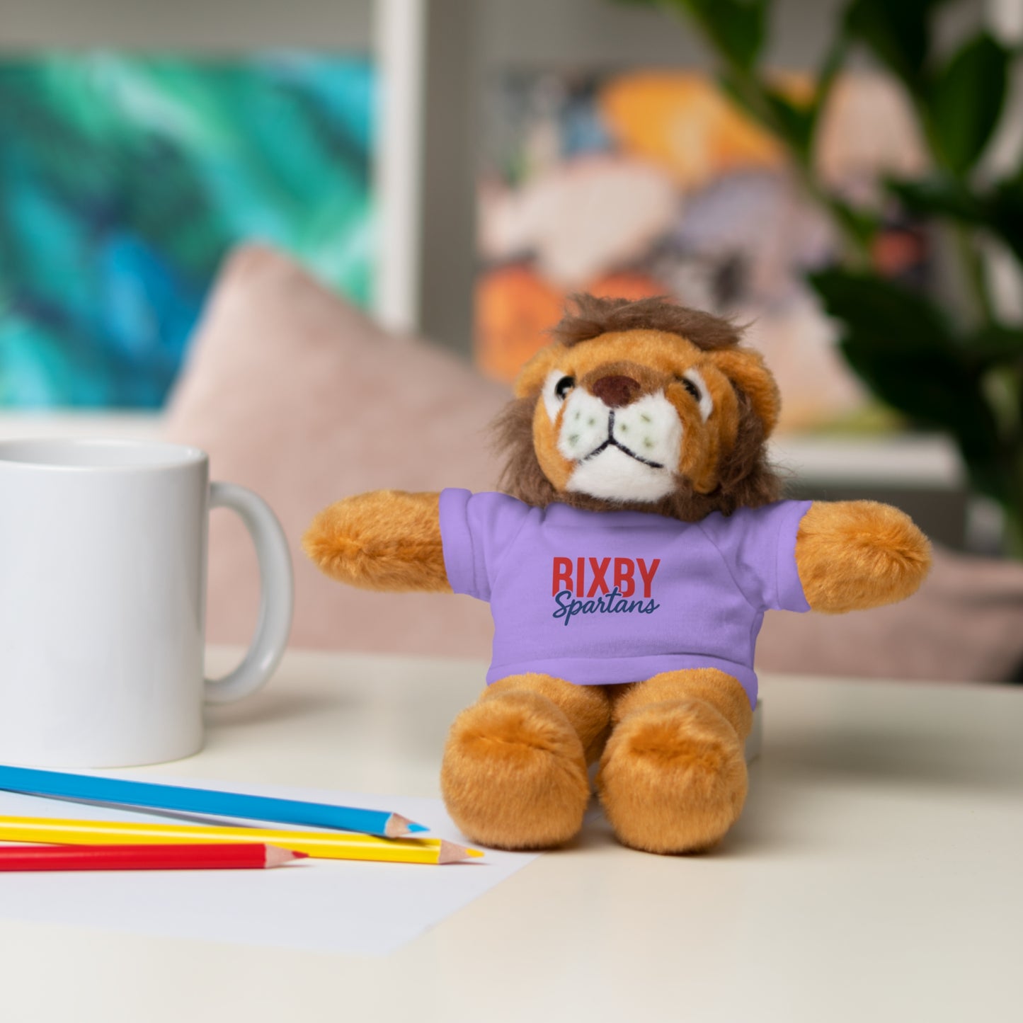 Bixby Spartans Stuffed Animal Logo