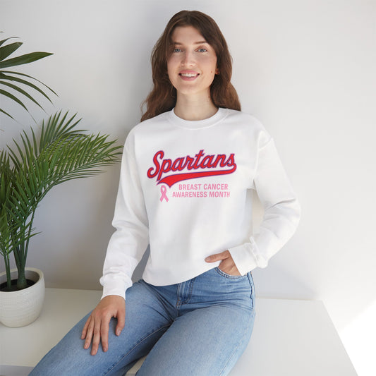 Spartans Breast Cancer Awareness Gildan Sweatshirt